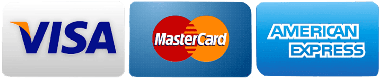 We accept all major credit cards.