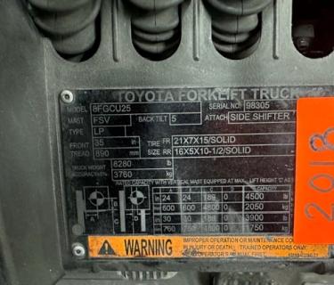 Toyota 5000lb forklift atlanta ageorgia