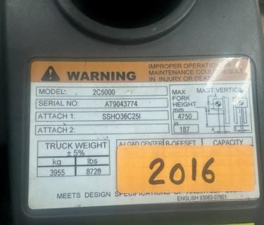 Caterpillar C5000 Forklift 5000lb forklift for sale atlanta georgia