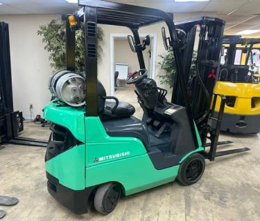 Mitsubishi Forklift 3 stage mast Side Shifting Forks Atlanta Forklifts