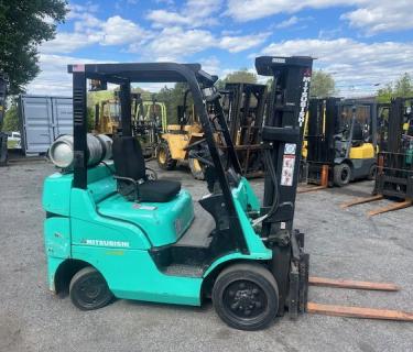 Mitsubishi Forklift 3 stage mast Side Shifting Forks Atlanta Forklifts