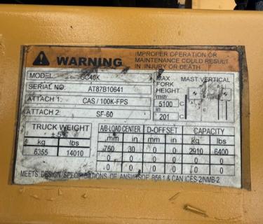 Caterpillar 8000LB Forklift for sale Atlanta Georgia