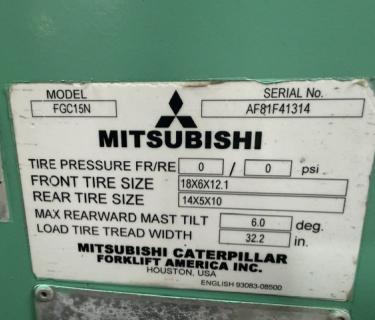 Mitsubishi 3000LB Forklift for sale Atlanta Georgia