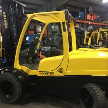 2016 Hyster H100FT 10000lb Pneumatic Diesel Forklift 