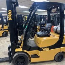 5000lb yale forklift 3 stage mast side shifting forks for sale Atlanta Georgia